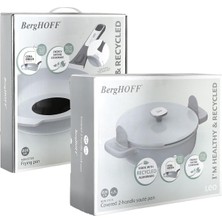 Berghoff Leo Phantom Pilav Tenceresi 28 cm ve Kızartma Tavası 28 cm Smoked Grey