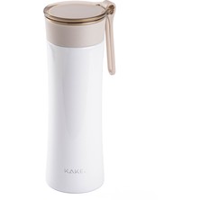 Kake Beyaz Bej Paslanmaz Çelik  Termos 300ML