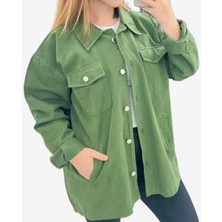 Abarta Kadın Gabardin Gömlek Yaka Ceket