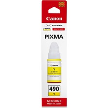 Canon GI-490 Y Orijinal Sarı Mürekkep Kartuşu 0666C001