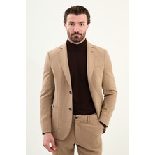 Düz Slim Fit Mono Yaka Torba Cepli Pantolonu Lastikli Erkek Takım Elbise