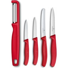 Victorinox Kırmızı 5 Li Büyük Soyma Seti