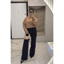 Kadın Siyah Palazzo Pantolon