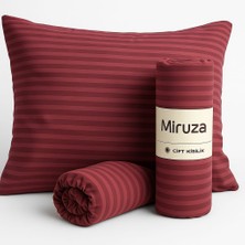 Miruza Ev Tekstil Miruza %100 Saten Pamuk Lastikli Çarşaf Seti