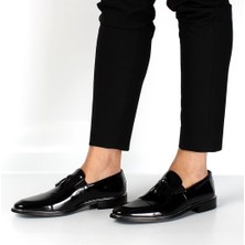 Celal Gültekin Erkek Siyah Rugan Deri Klasik Ayakkabı