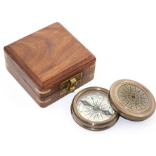 Ahşap Kutulu Pusula Model 1