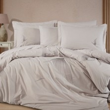 Premium Ashley Taş - Poplin Çift Kişilik Nakışlı Nevresim Takımı