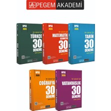 Pegem Akademi Yayıncılık PEGEM AKADEMİ 2026 KPSS Tüm Adaylar İçin 150 Deneme Seti (5.Kitap