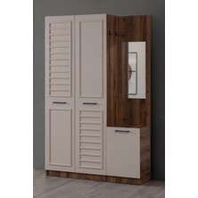 Portmanto Polo Askılıklı Aynalı Portmanto Vestiyer Ayakkabılık