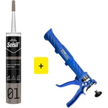 Selsil Şeffaf Slikon +1 Adet Slikon Tabancası