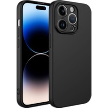 iPhone 14 Pro Max Uyumlu N7TH Kamera Korumalı Mara Laaakan Kapak-Siyah