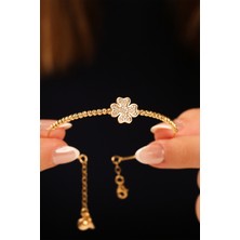   Dorikalı Yonca Model Kelepçe Altın Bilezik CGKKLP0190