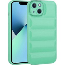 iPhone 14 Plus Uyumlu Kamera Korumalı Parlak Airbag'li N7TH Galya Kapak-Su Yeşil