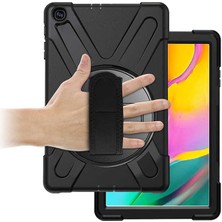 Galaxy Tab A 10.1 (2019) T510 Kılıf  Uyumlu N7TH Defender Tablet Silikon-Siyah