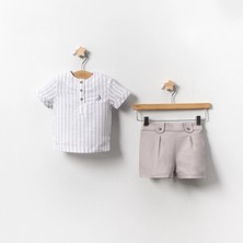 Yazlık Yelken Nakışlı Bebe 2'li Erkek Takım