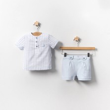 Yazlık Yelken Nakışlı Bebe 2'li Erkek Takım