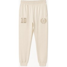 Erkek Garson Eşofman Jogger T18EG-11318-EKRU Erkek Çocuk Eşofman Altı Jogger