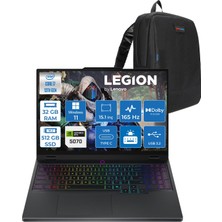 Lenovo Legion 5 15IRX10 Intel Core I7 13650HX 32GB Ddr5 512GB SSD RTX5070 8gb Gddr7 115W Windows 11 Home 15.1" Wqxga (2560X1600) OLED 1000NITS 165Hz Taşınabilir Bilgisayar W83LY00CJTRH13 + Zetta Çanta