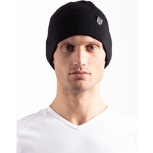 Unisex Siyah Polar Katmanlı Rüzgar Geçirmez Balıkçı Kayakçı Kışlık  Bere