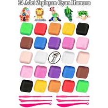Zıplayan Oyun Hamuru 24 Lü 1 Paket Hava Ile Kuruyan Modelleme Kili Yumuşak Köpük Kil Esnek Clay