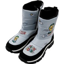Kadın Vegan Gri Kar Botu - Warner Bros Looney Tunes Ski Club Tasarım