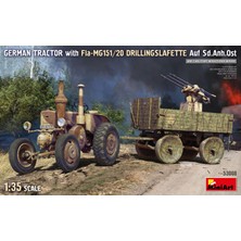 Miniart 53008 1:35 Alman Traktör Fla-Mg 151/20 Drillingslafette Auf. Sd. Anh. Ost Maketi