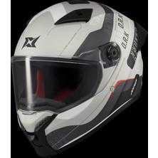 Axxis Fenix Ork Parlak Beyaz Gri Kask