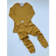 Hardal Fitilli Modal Pijama Takımı