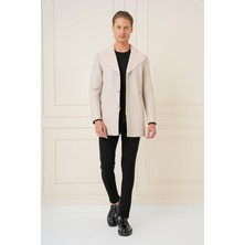 Efor Erkek Slim Fit Taş / Kırık Beyaz Kaban KA 090