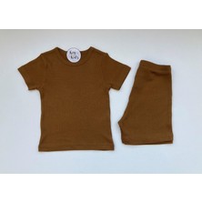 Fitilli Şortlu Modal Takım Taba