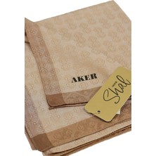 Aker Monogram Jakar Eşarp 6060950-935 Sütlü Kahve