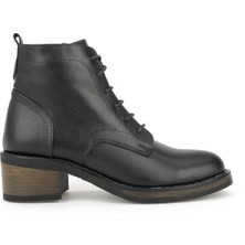 Ziya, Kadın Hakiki Deri Bot 1531020Z2327 Siyah