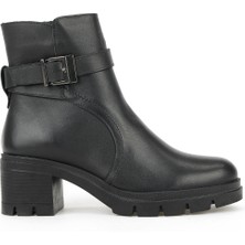 Ziya, Kadın Hakiki Deri Bot 1531022Z7694 Siyah