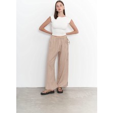 Bohemai Harmony Yan Bağlama Bej Pantolon