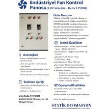 Statik Otomasyon ST-FKP2D Endüstriyel Fan Kontrol Panosu 30 Kw (Çift Sürücülü – Delta CP2000)