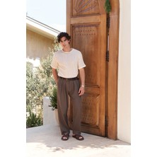 Bohemai Joseph Erkek Yuvarlak Yaka Ekru Triko T-Shirt