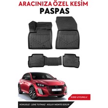 Peugeot 208 Elektrikli 2024 Model Araca Özel Havuzlu Paspas Takım