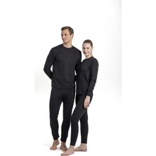 Unisex Kışlık Siyah Rahat Kullanım Esnek  Termal Içlik Set 3. Seviye