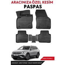 Volkswagen Tiguan All Space 7 Koltuk 2017-2018-2019 Model Araca Özel Havuzlu Paspas Takım