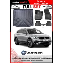 Volkswagen Tiguan All Space 5 Koltuk 2023-2024-2025 Model Bagaj Havuzu+Paspas Takımı Full Set
