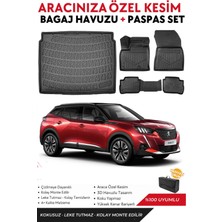 Peugeot 2008 Elektirikli 2021 Model Üst Bagaj Havuzu+Paspas Full Takım+Hediyeli