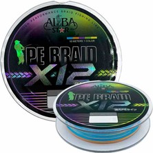 Albastar Carrier 12X Pe Ip Misina Fluo GREEN-0.18MM - 150M - 11.80KG