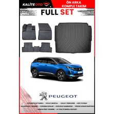 Peugeot 3008 2016-2017-2018-2019-2020 Model Alt Bagaj Havuzu+Paspas Takımı Full Set