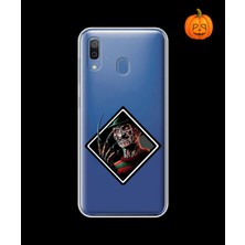Dali Design Samsung Galaxy A20 Uyumlu Şeffaf Kılıf Horror 2 Tasarımlı