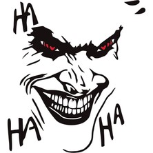 3D Kabartmalı Parlak Sticker Joker Ha Ha