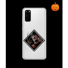 Dali Design Samsung Galaxy S20 Uyumlu Şeffaf Kılıf Horror 2 Tasarımlı