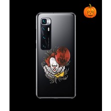 Dali Design Xiaomi Mi 10 Pro Uyumlu Şeffaf Kılıf Horror 1 Tasarımlı