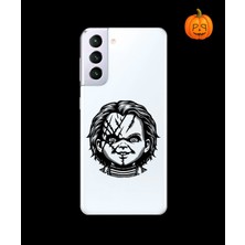 Dali Design Samsung Galaxy S21PLUS Uyumlu Şeffaf Kılıf Horror 4 Tasarımlı