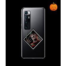 Dali Design Xiaomi Mi 10 Pro Uyumlu Şeffaf Kılıf Horror 2 Tasarımlı