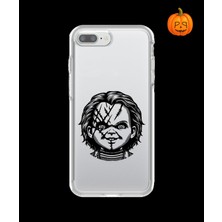 Dali Design iPhone 8 Plus Uyumlu Şeffaf Kılıf Horror 4 Tasarımlı